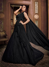 Black Designer Fancy Party Wear Lehenga Choli
